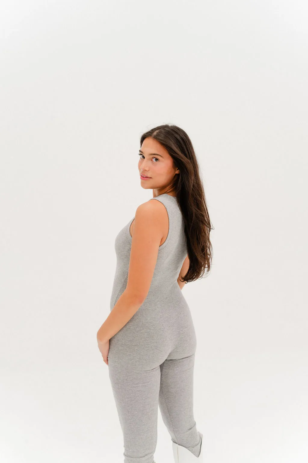 Ready To Chill Jumpsuit Grey