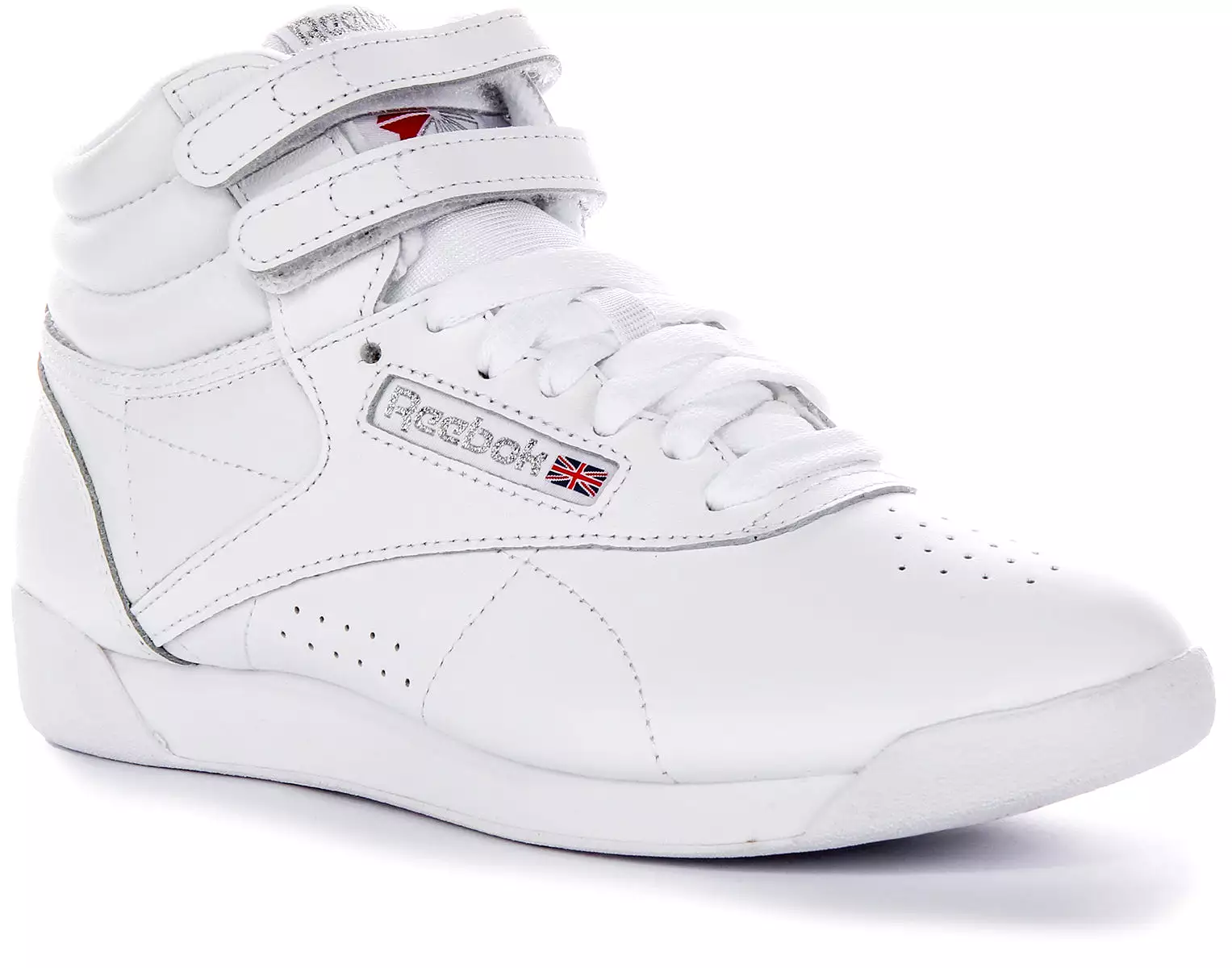 Reebok White Freestyle Hi Women's Sneakers