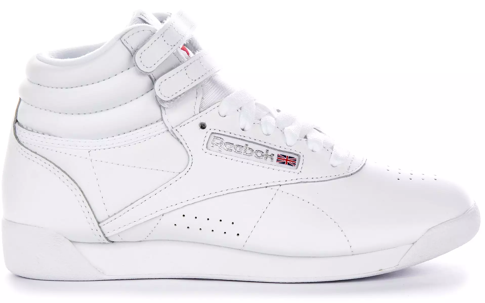 Reebok White Freestyle Hi Women's Sneakers