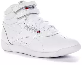 Reebok White Freestyle Hi Women's Sneakers