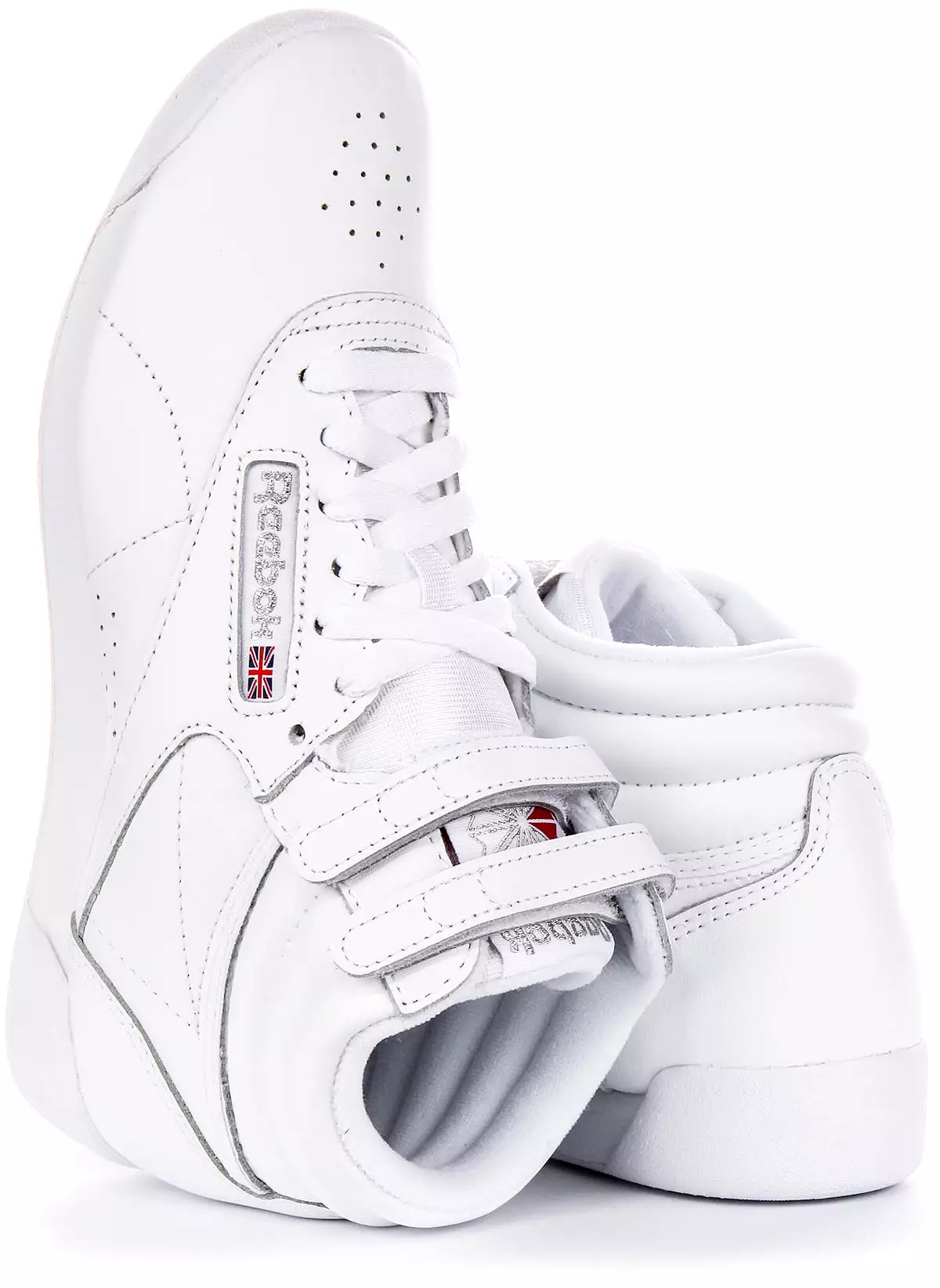 Reebok White Freestyle Hi Women's Sneakers