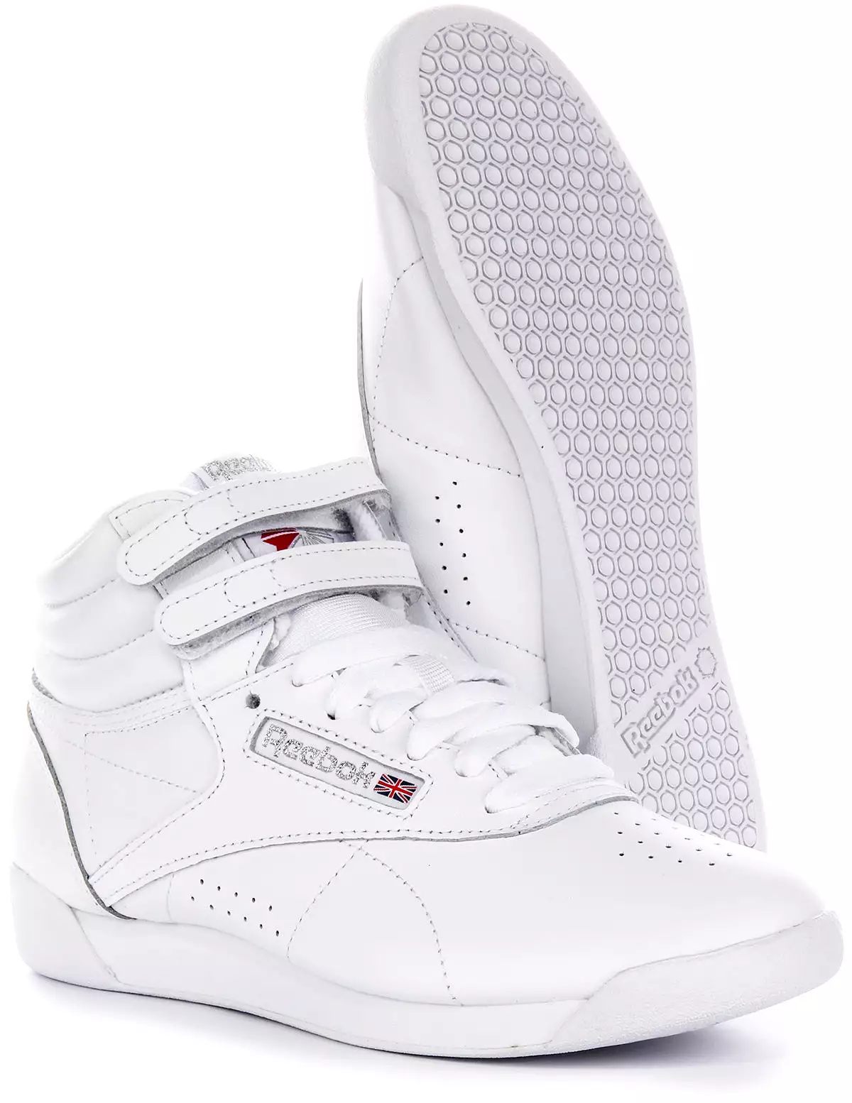 Reebok White Freestyle Hi Women's Sneakers