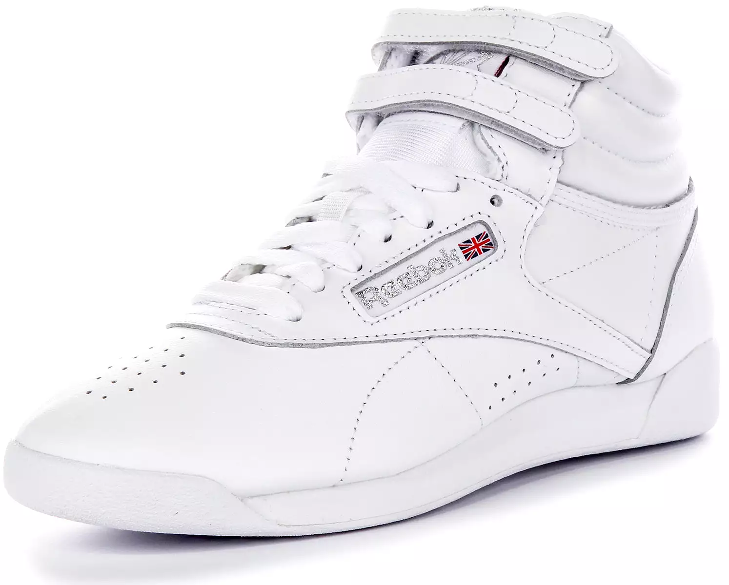 Reebok White Freestyle Hi Women's Sneakers