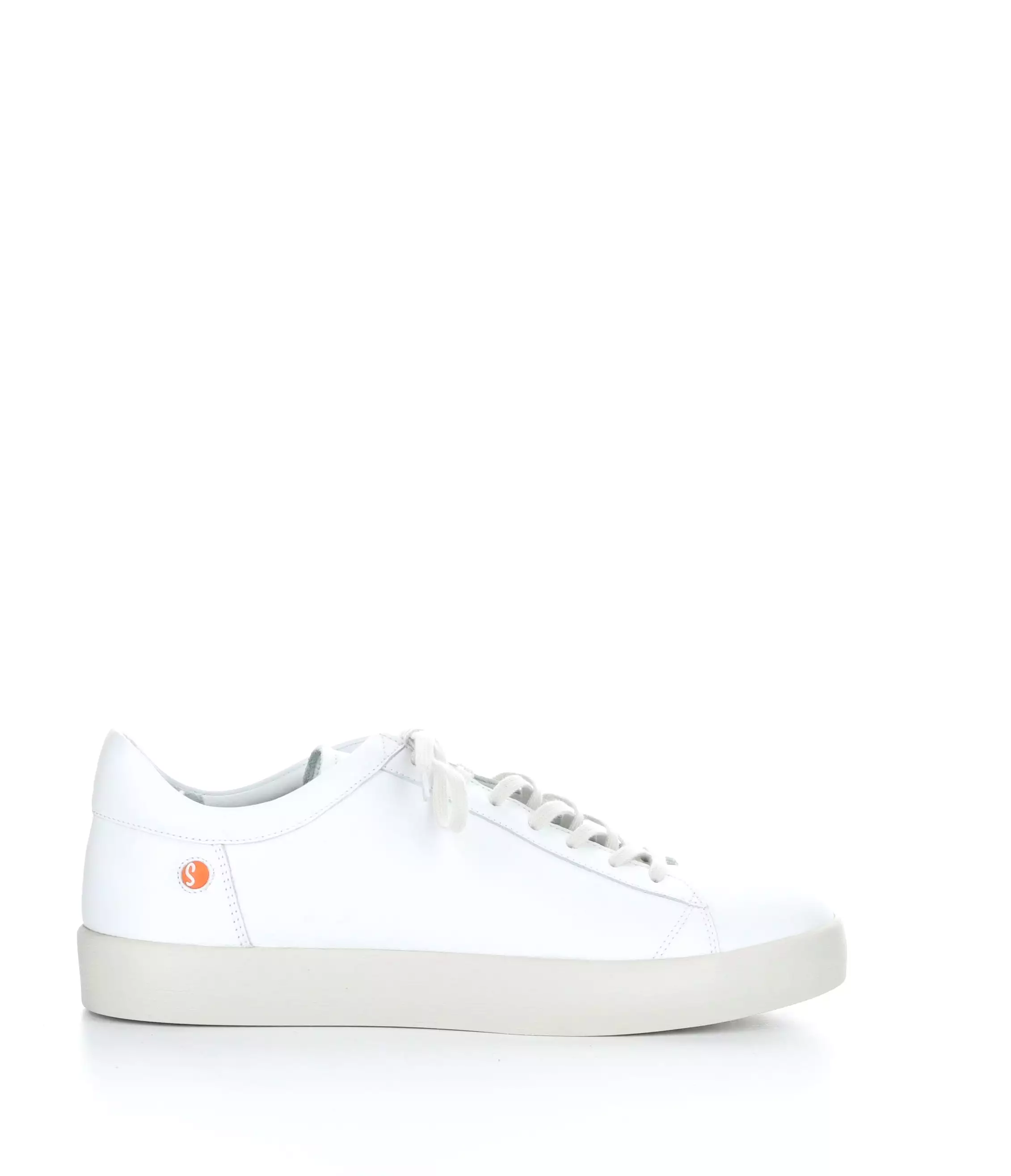 Rick 703 SOF 001 White lace-up shoes