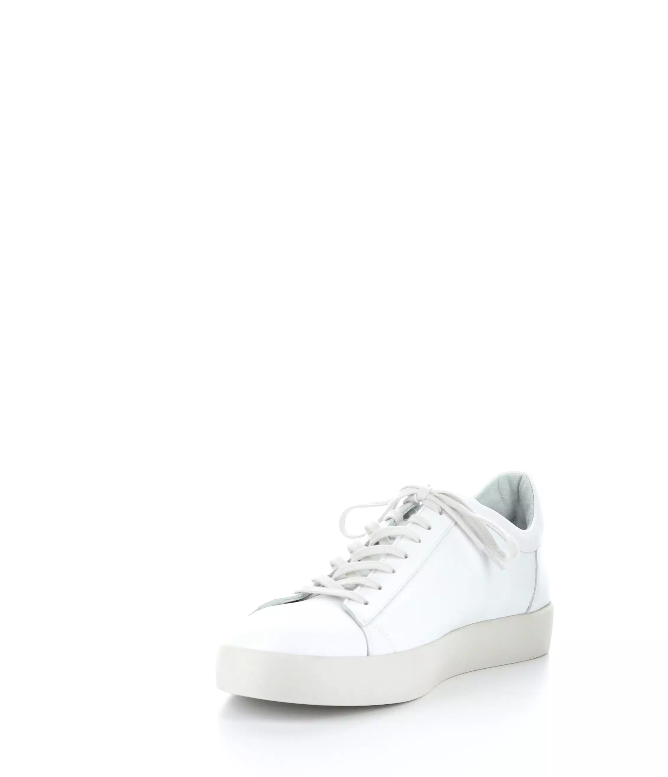 Rick 703 SOF 001 White lace-up shoes