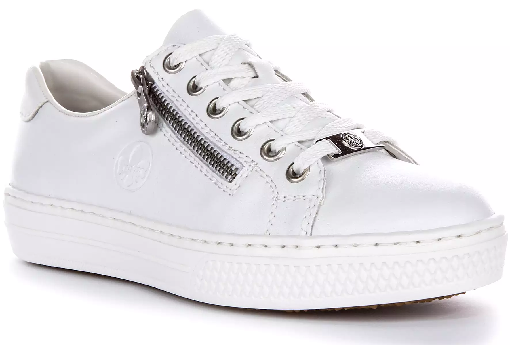 Rieker Women's White Trainers, Model L59L1-83