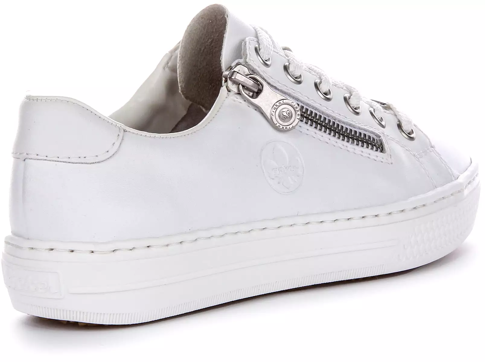 Rieker Women's White Trainers, Model L59L1-83