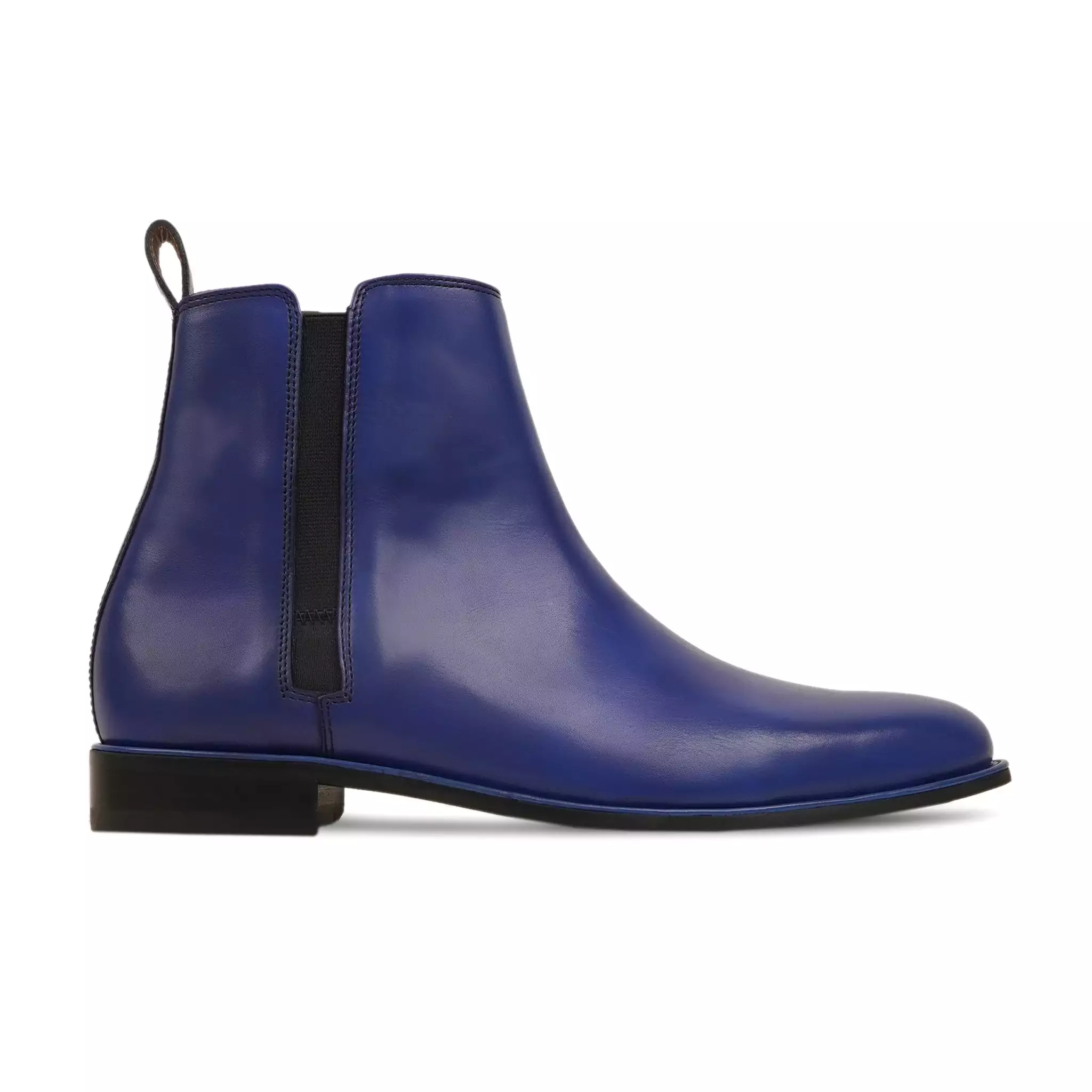 Sentil - Blue Calf Leather Men's Chelsea Boot