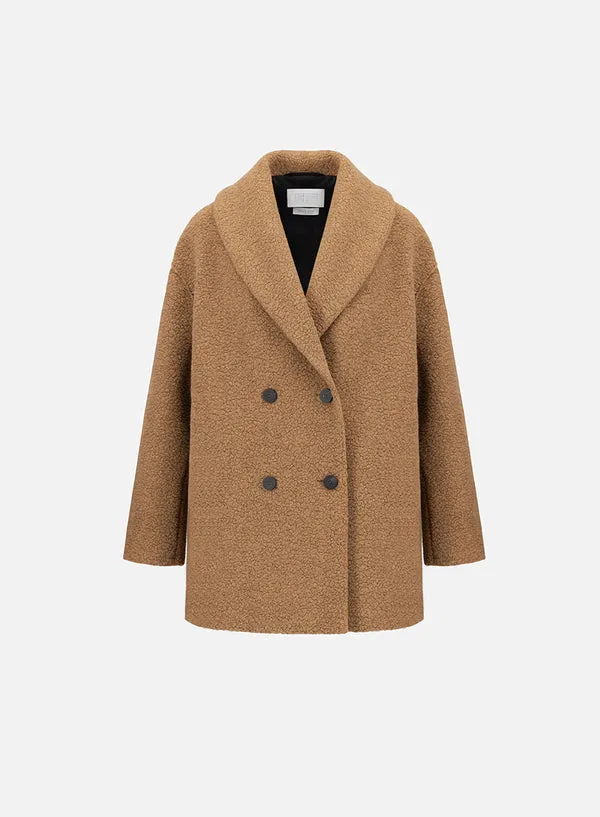 Shawl Collar Double Breasted Jacket