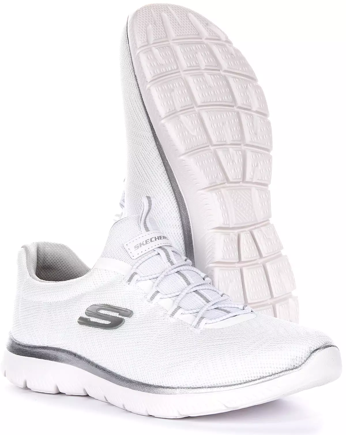 Skechers Summits - Artist White Silver Women