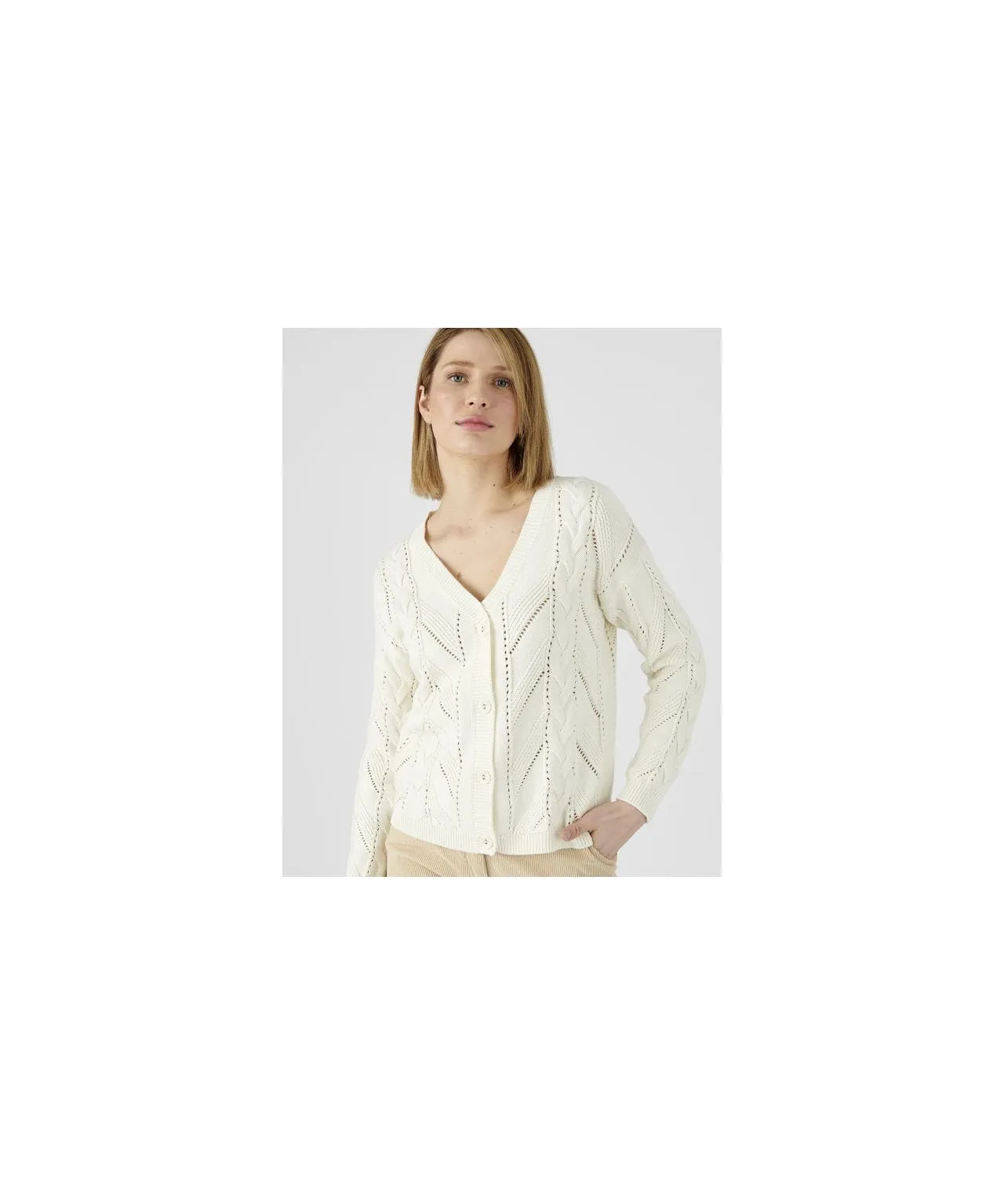 Soft V-Neck Cardigan for Women