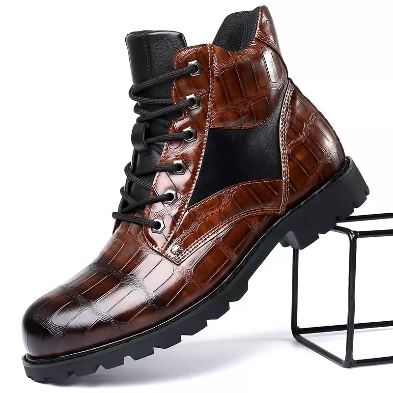 Spring Men's Braided Boots