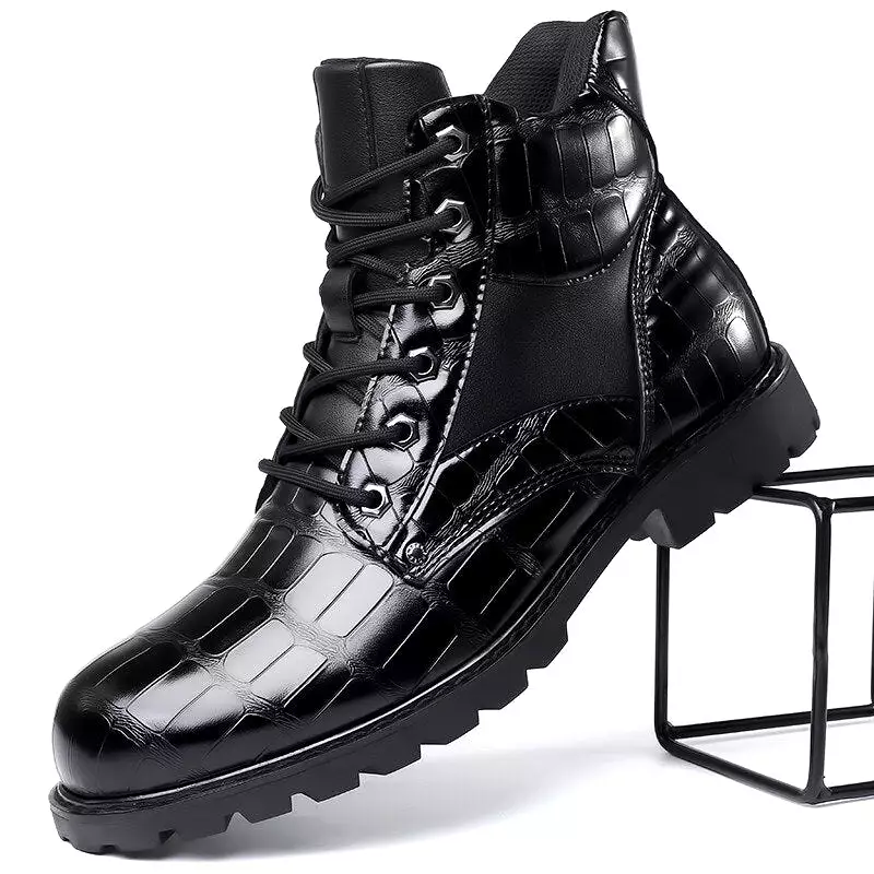 Spring Men's Braided Boots