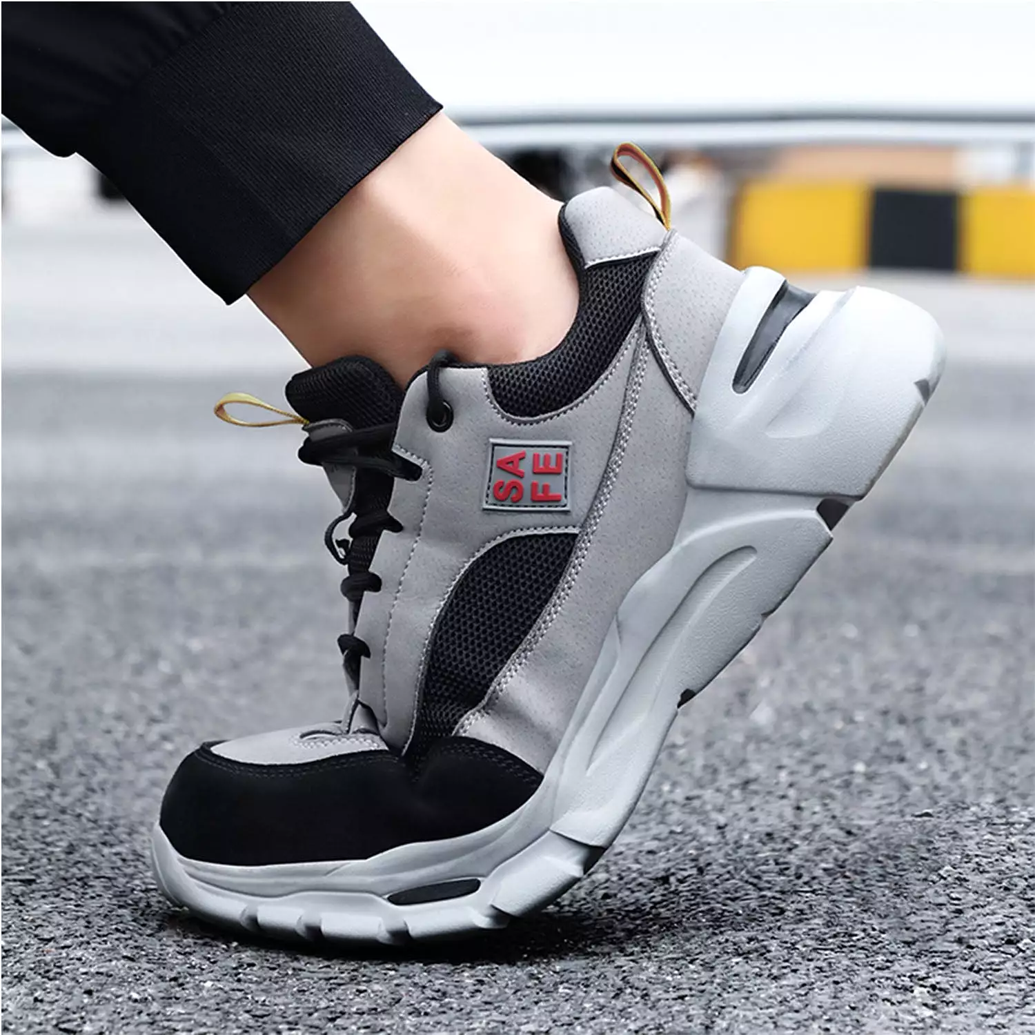 Steel Toe Construction Work Shoes for Men - Anti-pierce Sports Shoes