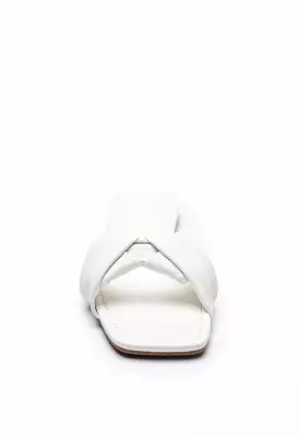 Strap Flat Sandals with Twisted Single Band