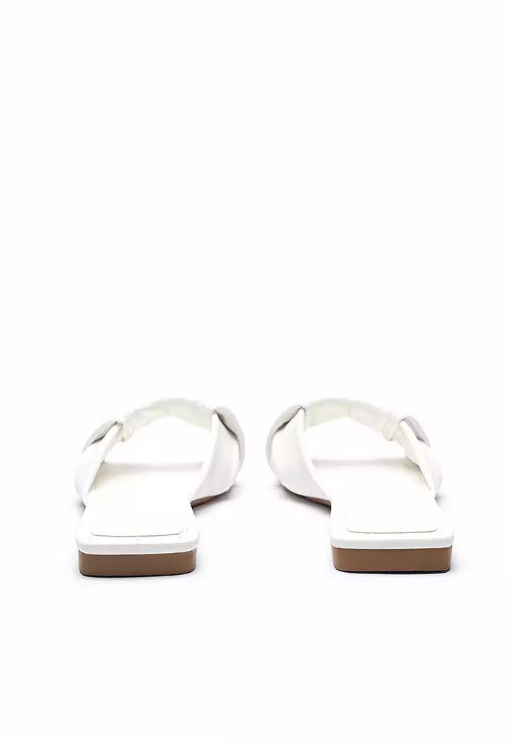 Strap Flat Sandals with Twisted Single Band