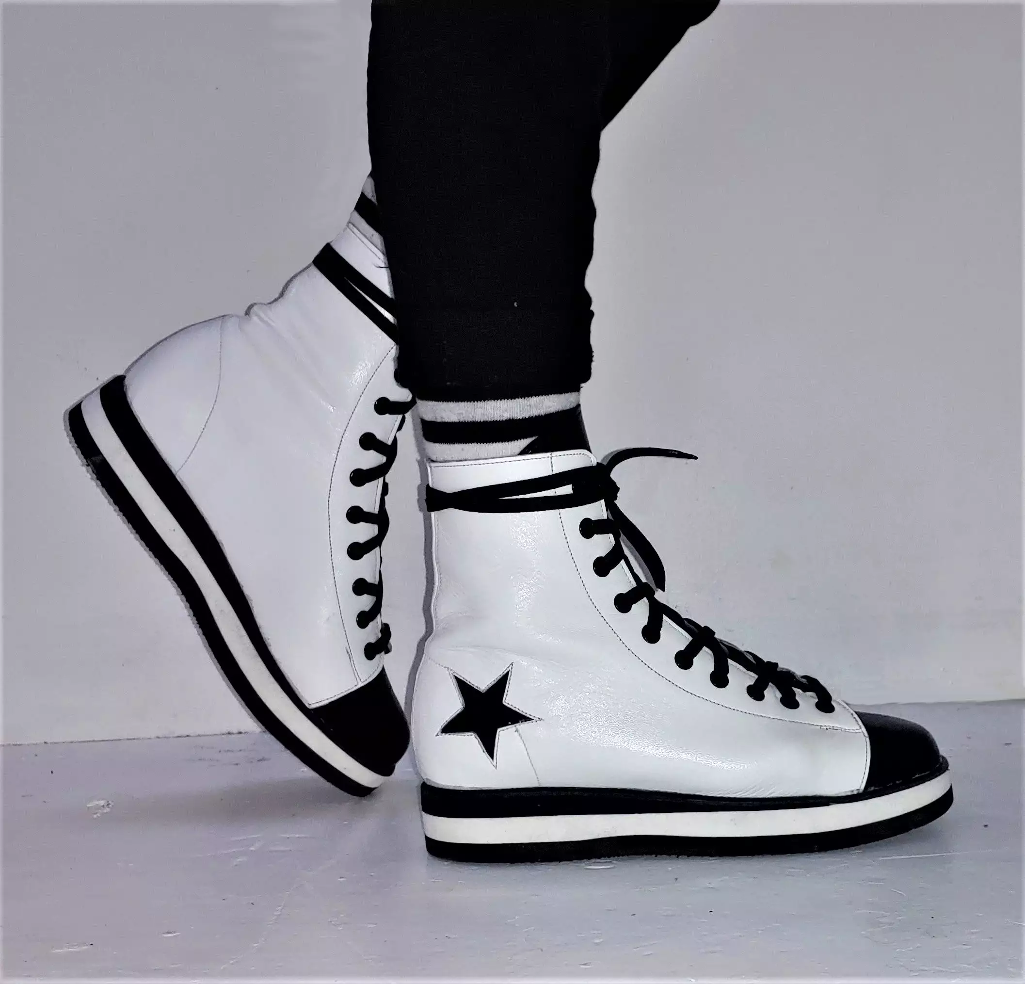 Stratus 2-Tone High Top Sneakers