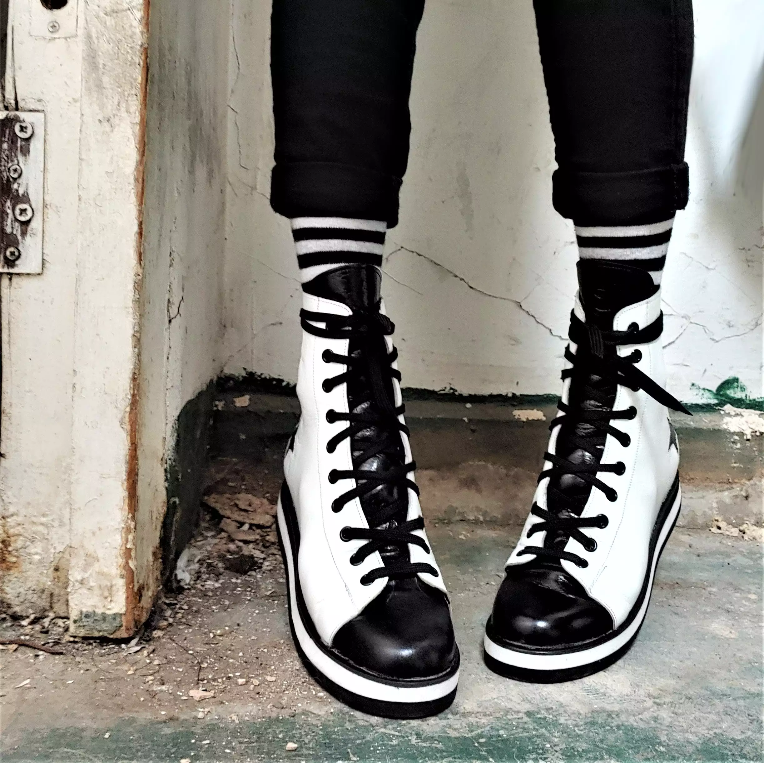 Stratus 2-Tone High Top Sneakers