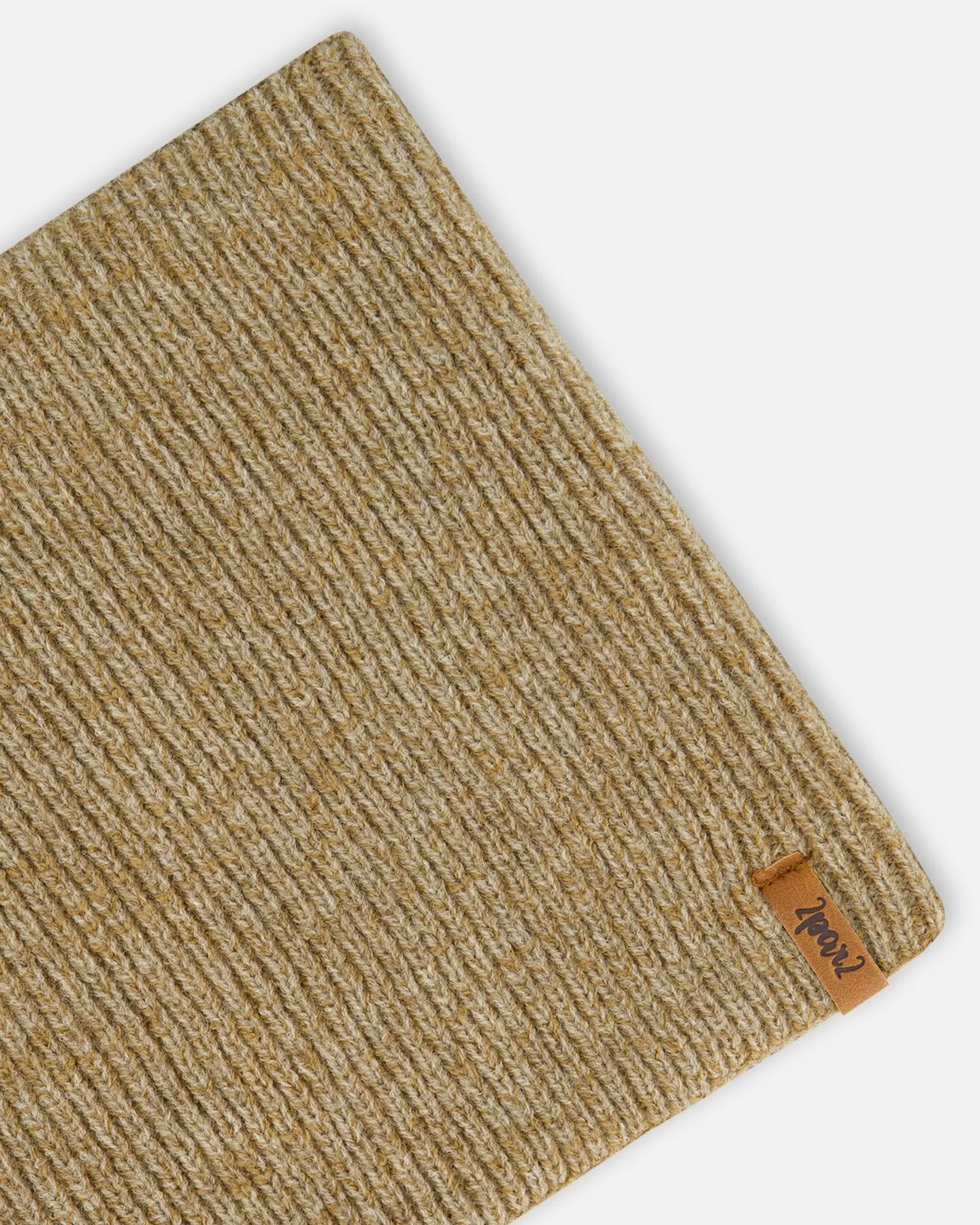 Taupe Knit Neckwarmer for Mid-Season