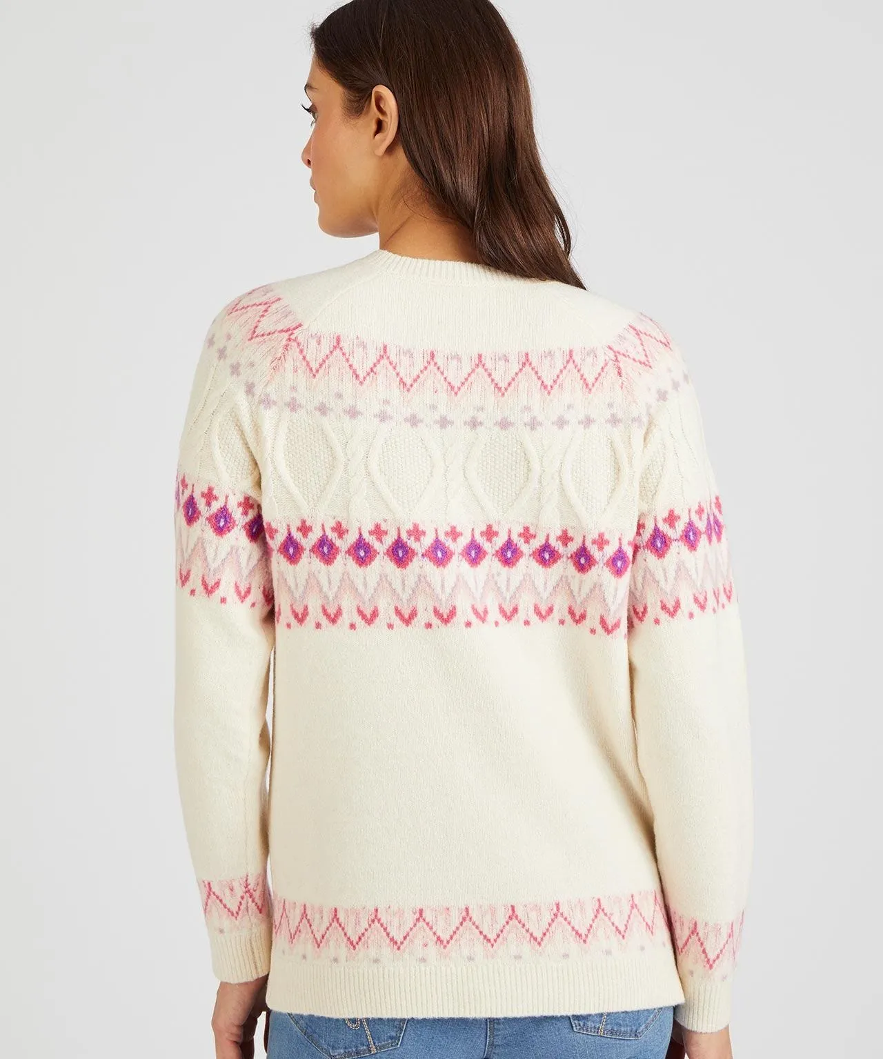 Cozy Fairisle Thermal Cardigan