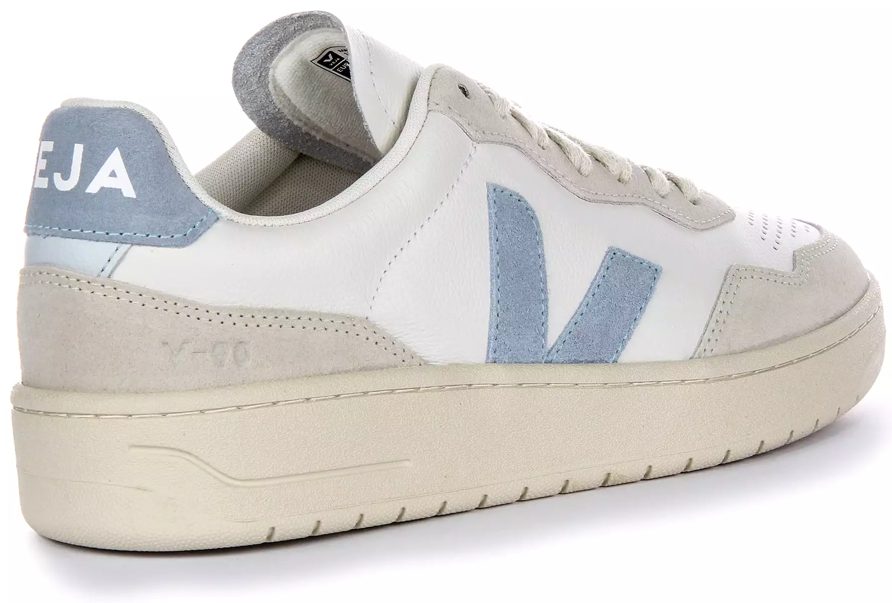 Veja V 90 Women's White Blue Leather Sneaker