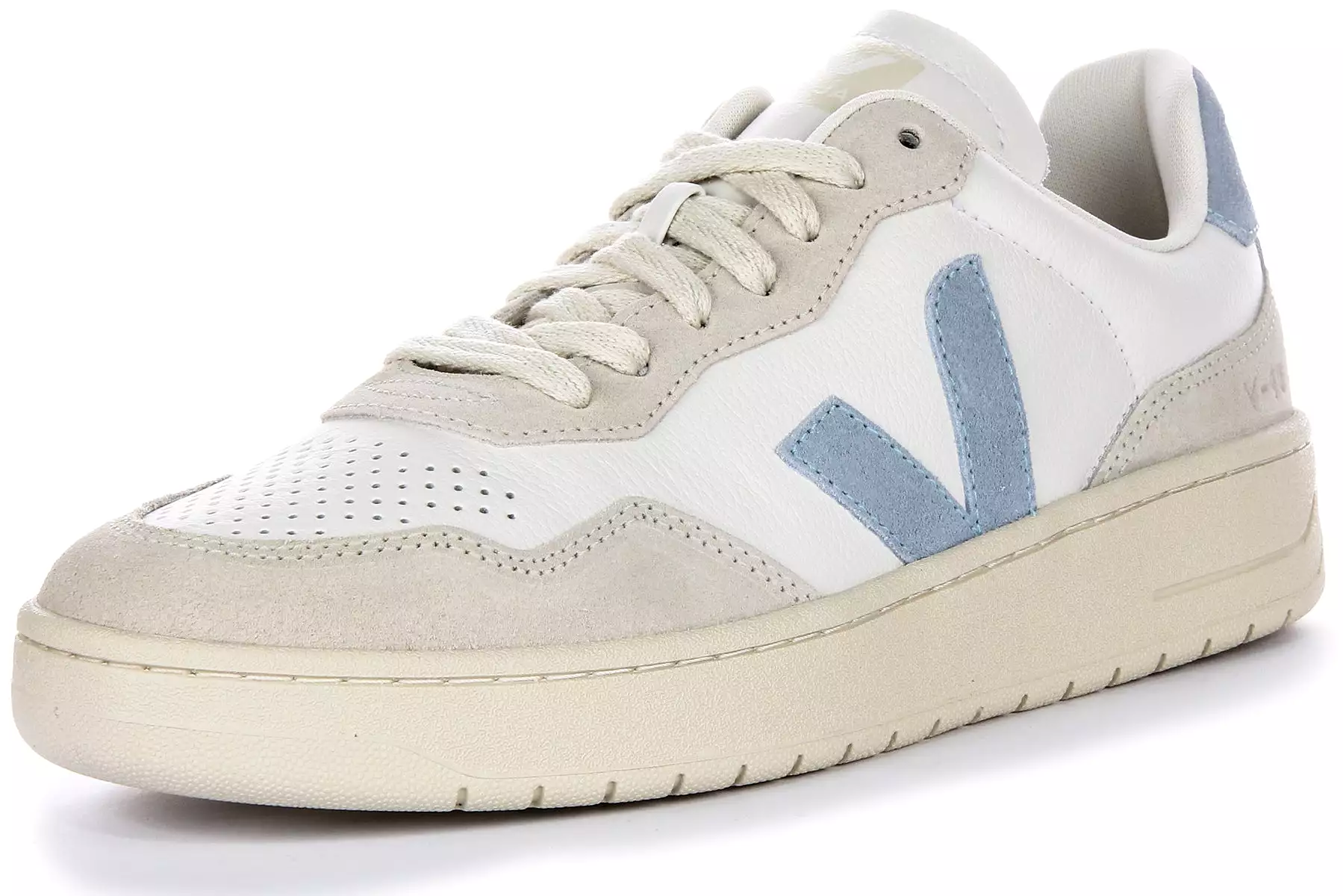 Veja V 90 Women's White Blue Leather Sneaker