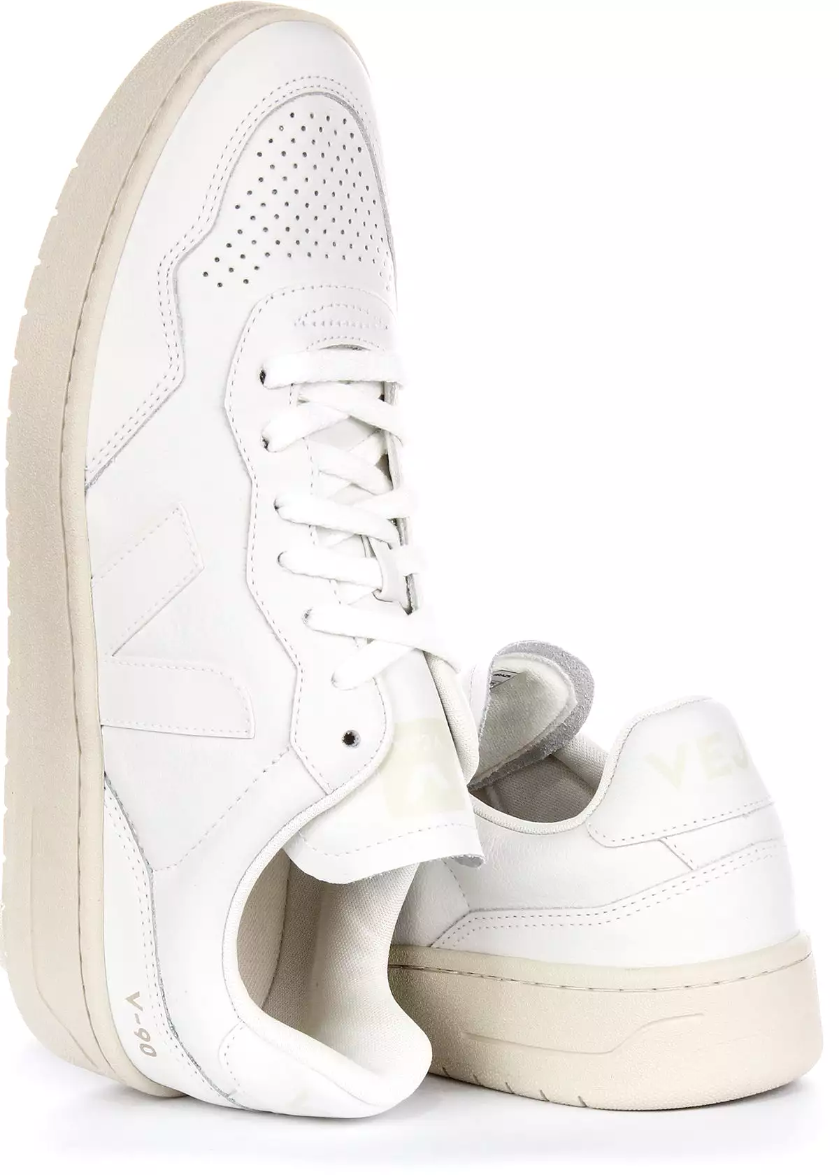 Veja white leather sneakers women V 90