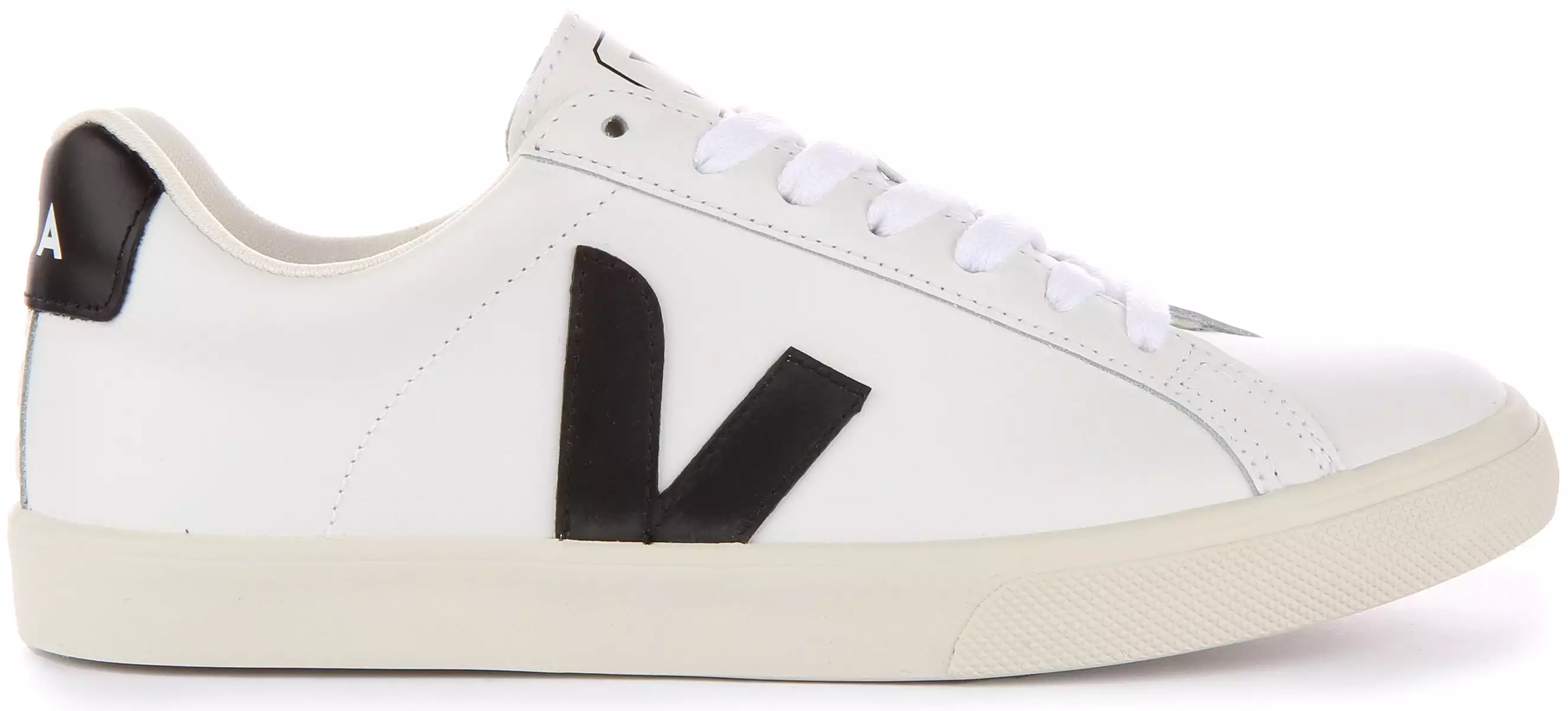 Veja Women's Esplar Leather Shoes - White/Black