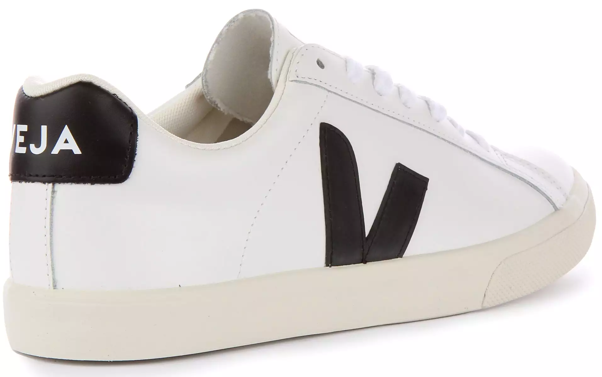 Veja Women's Esplar Leather Shoes - White/Black