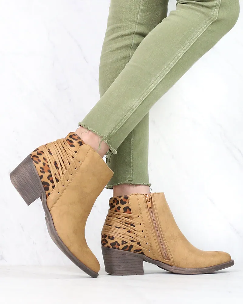 Very Volatile Merrick Lace Back Booties More Colors