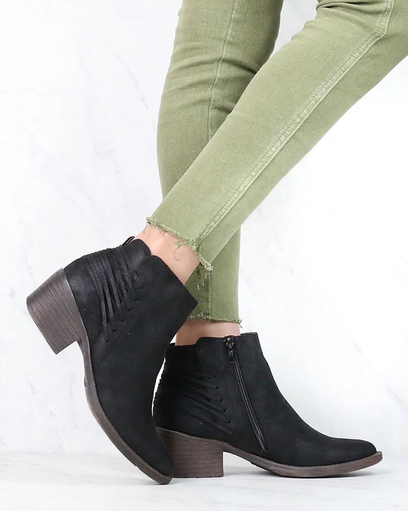 Very Volatile Merrick Lace Back Booties More Colors