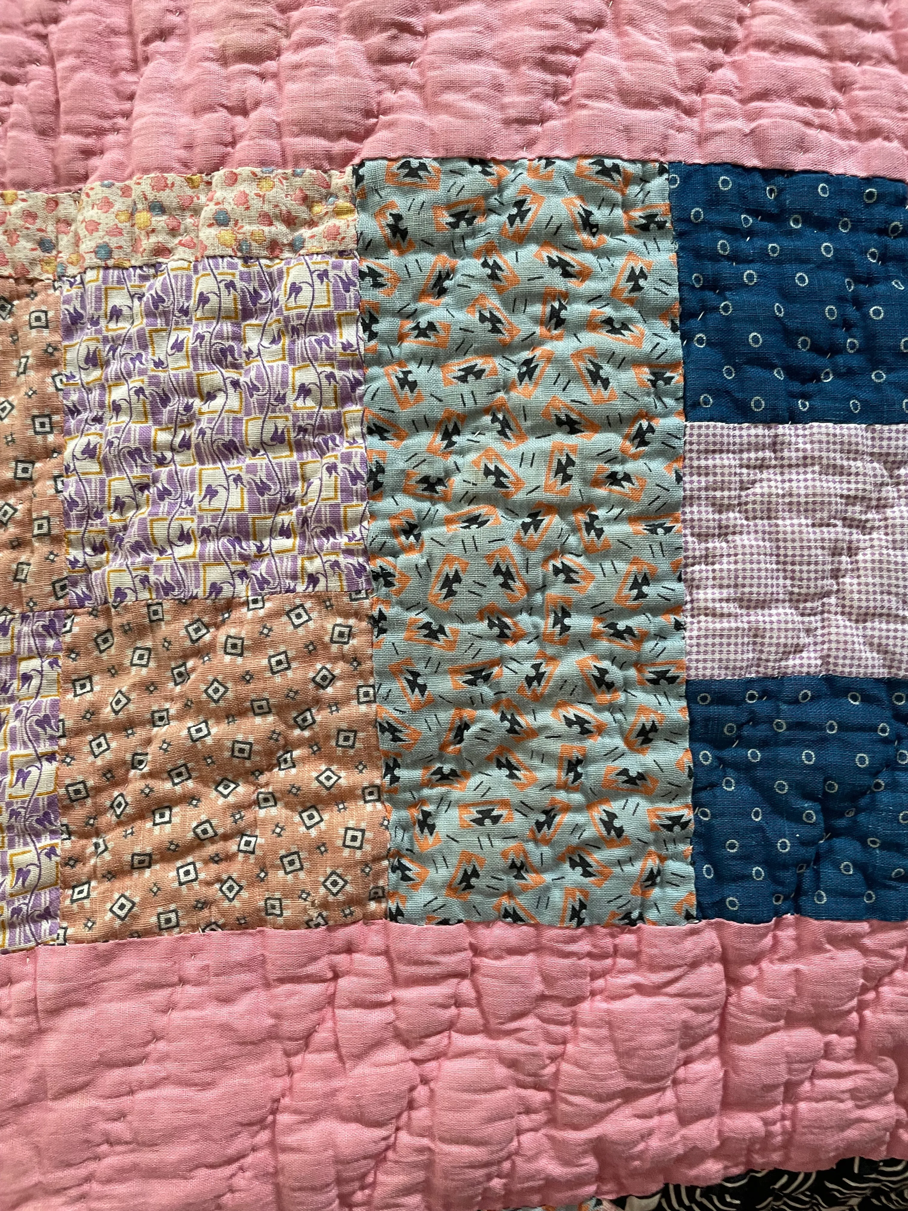 One-of-a-Kind Nine Patch Variation Quilt