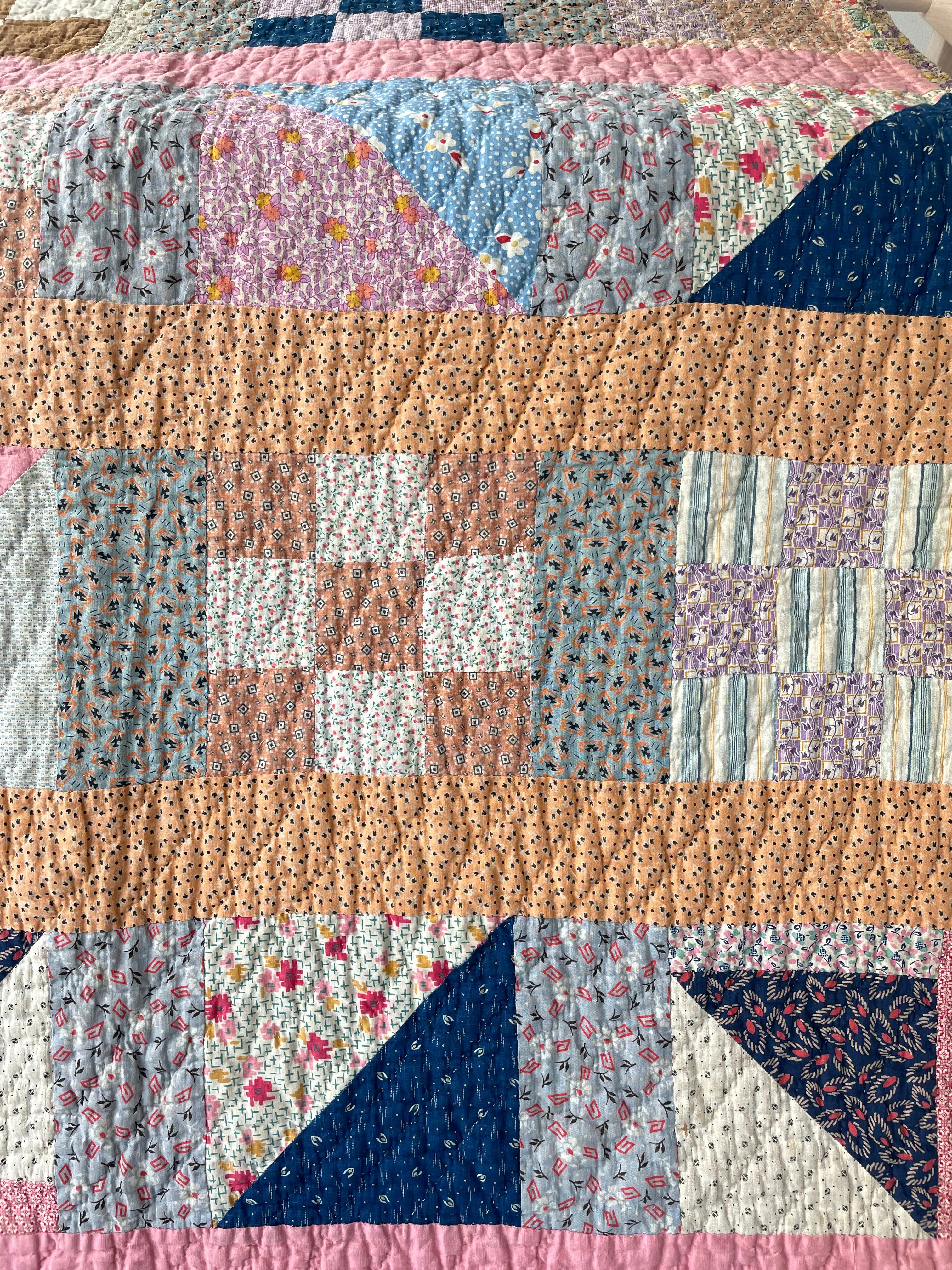 One-of-a-Kind Nine Patch Variation Quilt