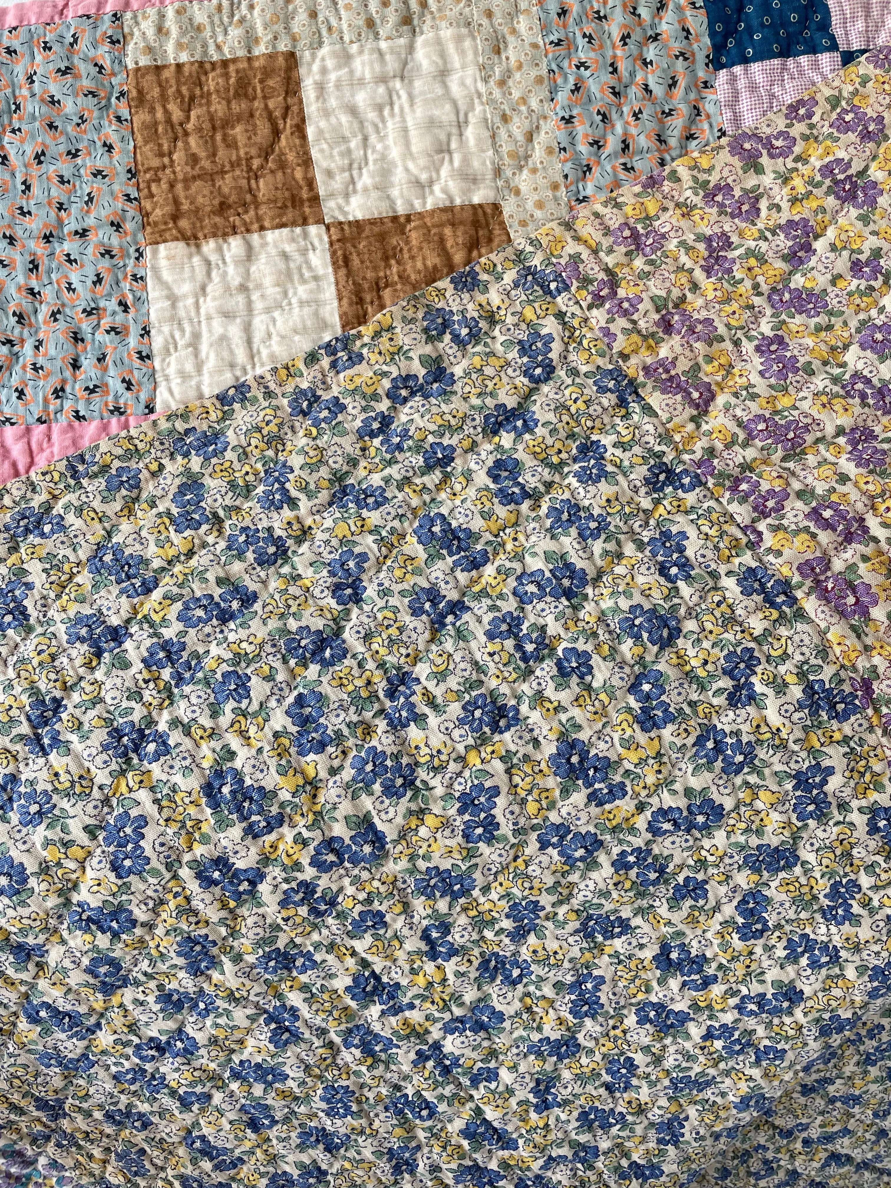 One-of-a-Kind Nine Patch Variation Quilt