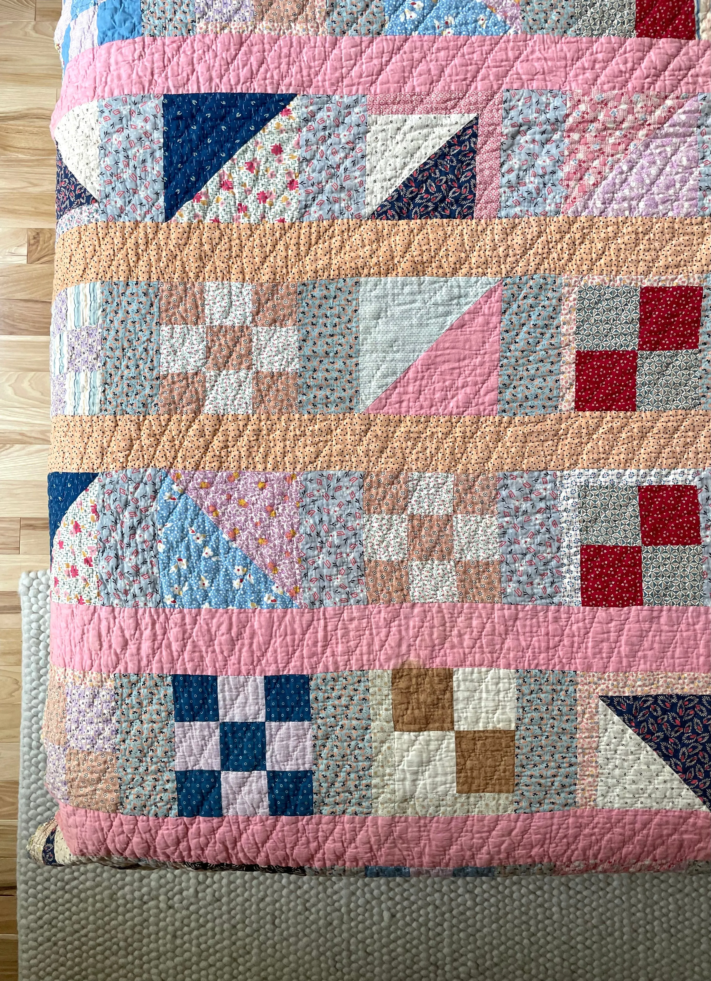 One-of-a-Kind Nine Patch Variation Quilt