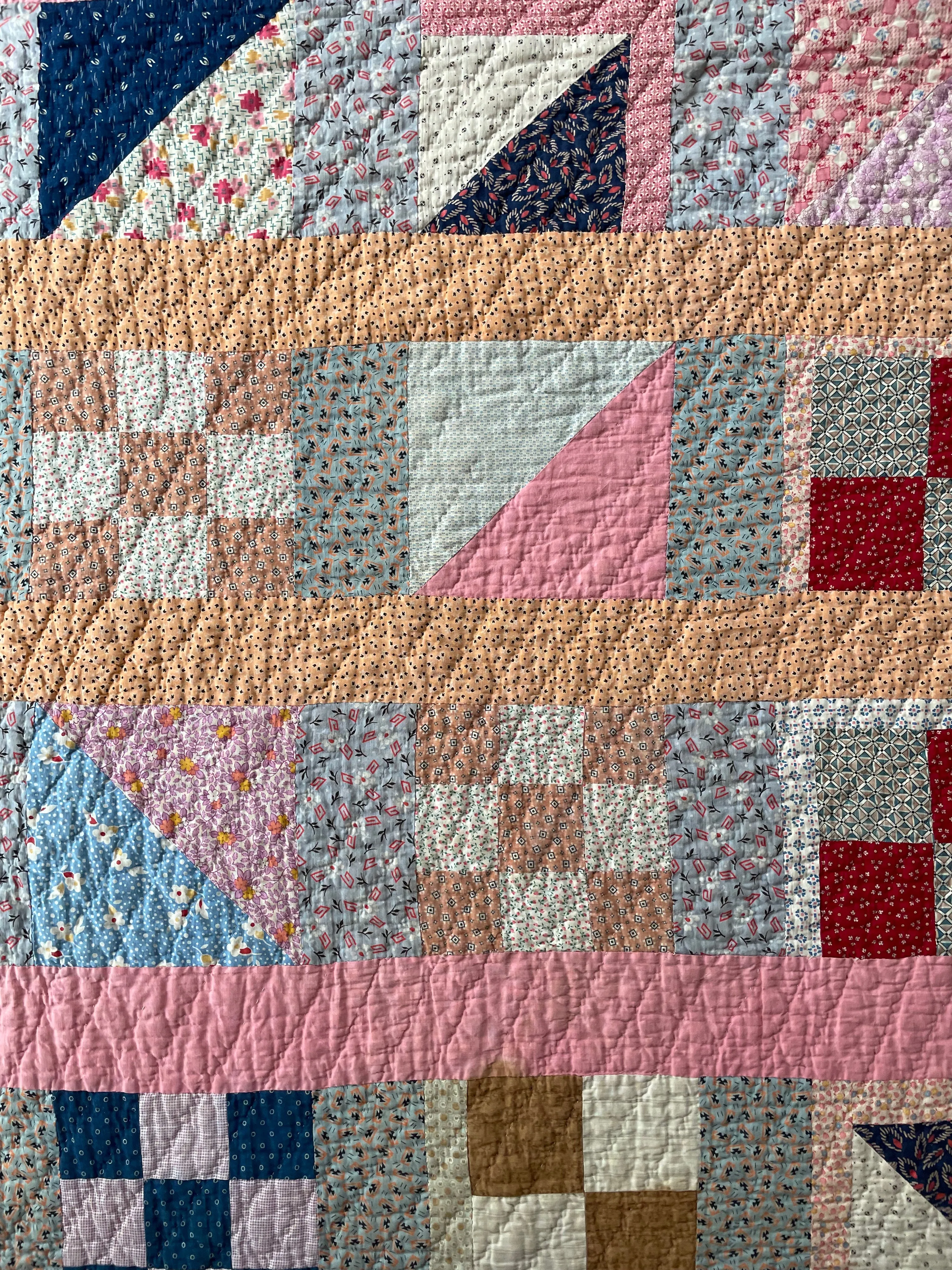 One-of-a-Kind Nine Patch Variation Quilt