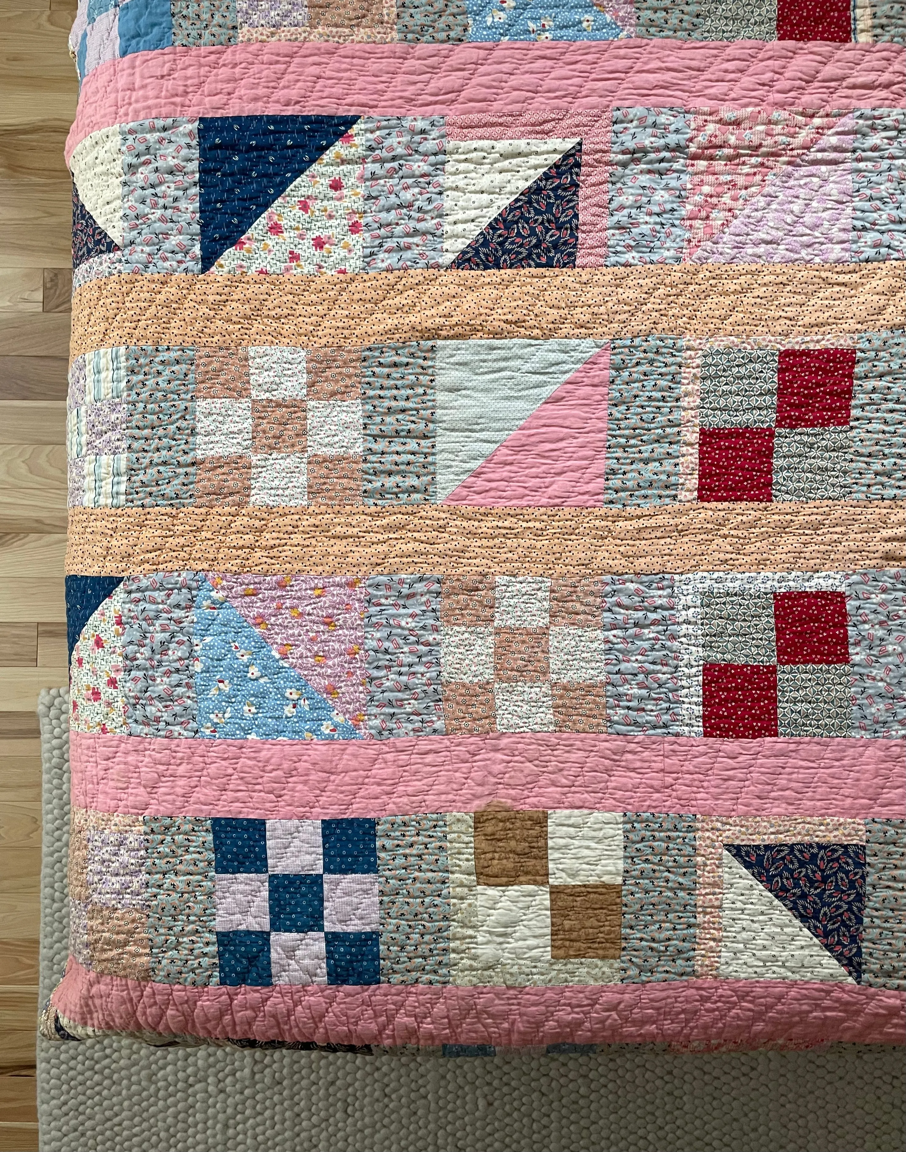 One-of-a-Kind Nine Patch Variation Quilt