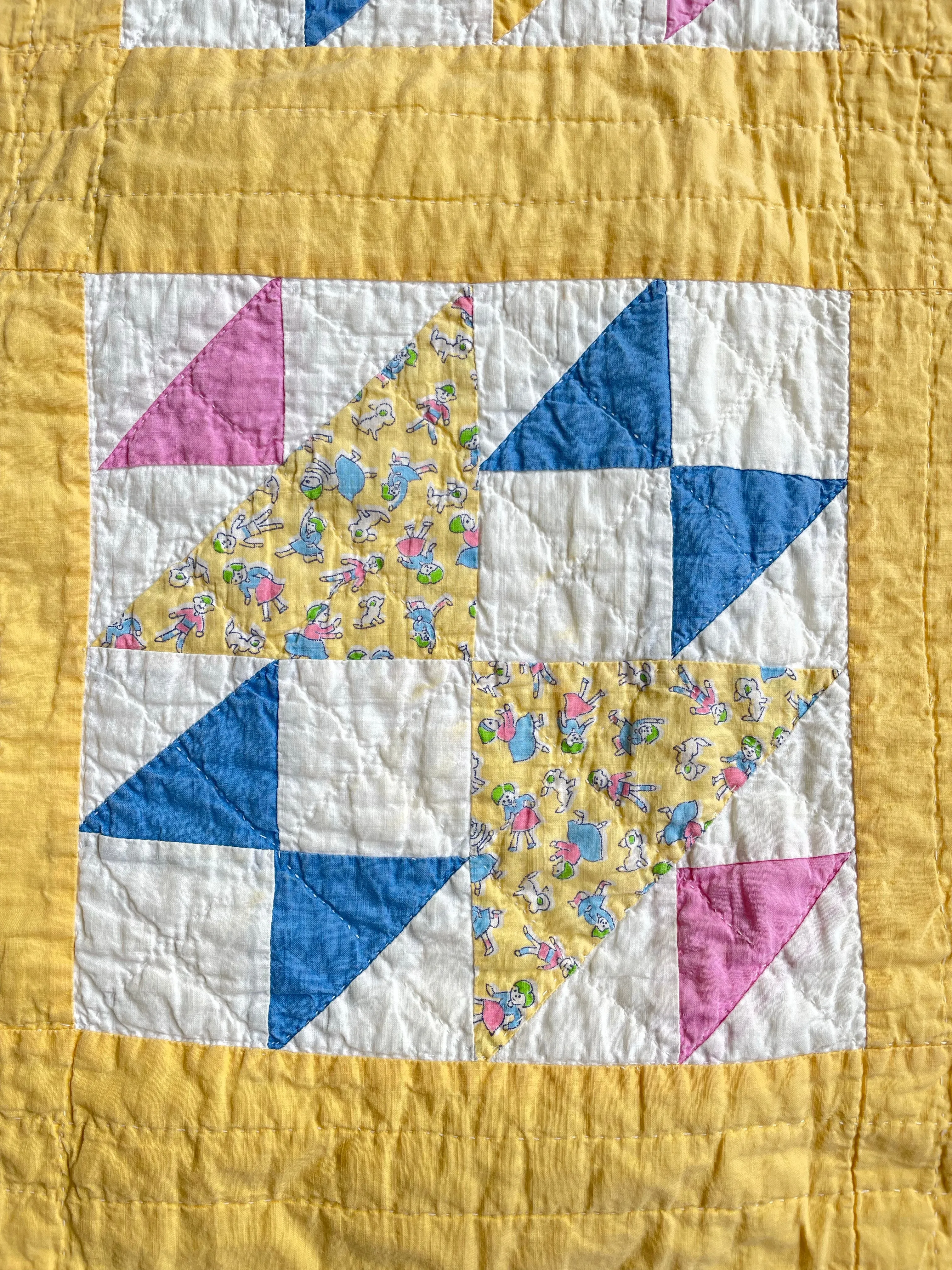 Timeless Vintage Old Maid's Puzzle Quilt