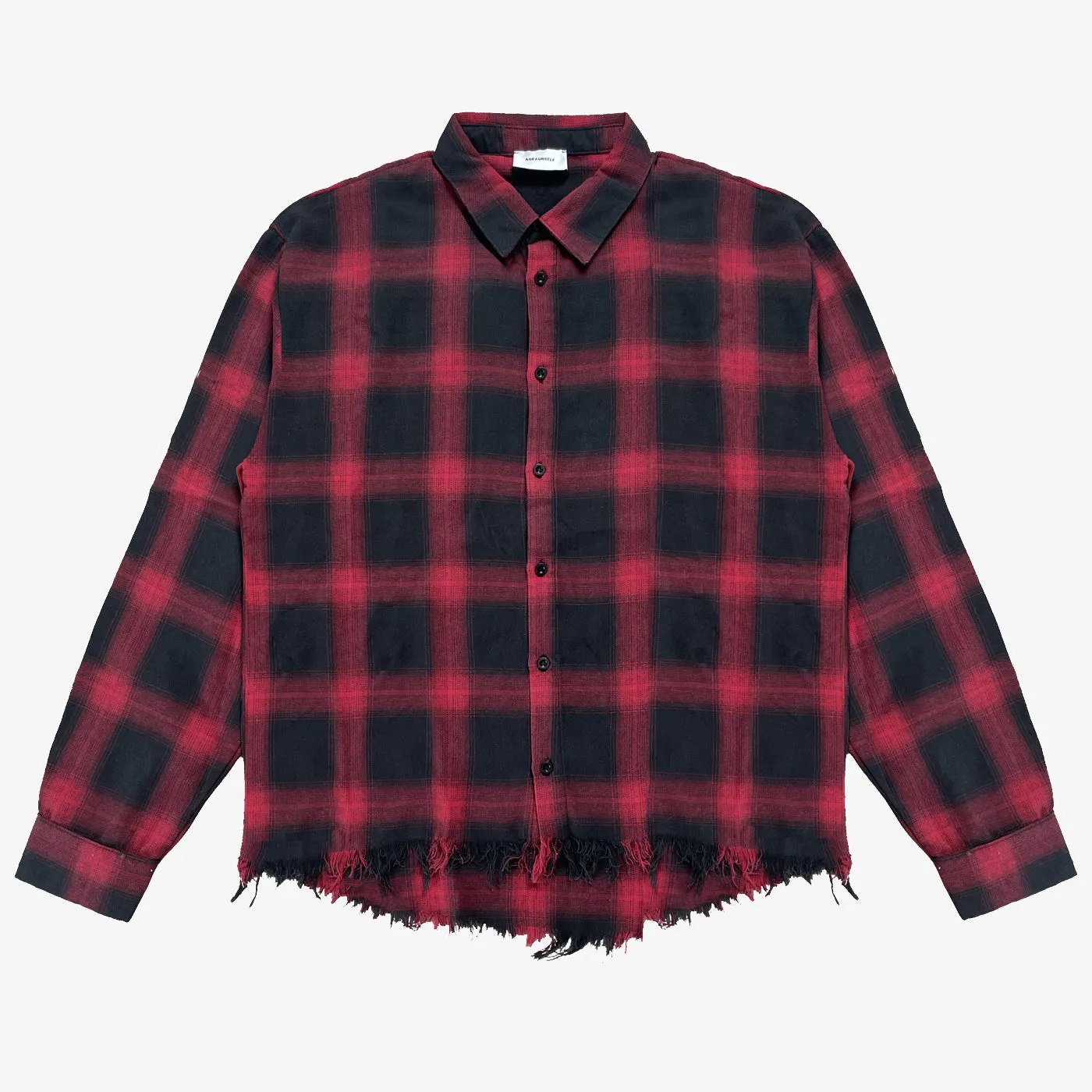 Vintage Raw Wrinkled Flannel Shirt