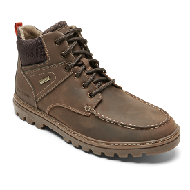 Weatherproof Moc Toe Boot for Men