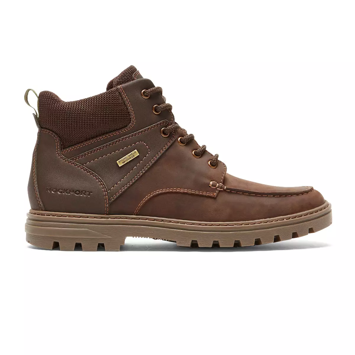 Weatherproof Moc Toe Boot for Men