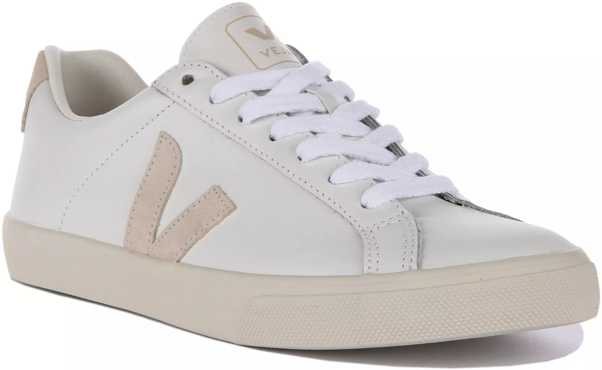 White Beige Veja Esplar Women's Logo Shoe