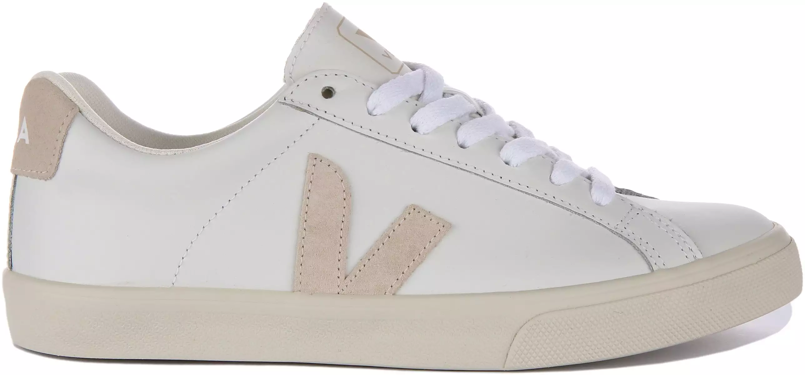 White Beige Veja Esplar Women's Logo Shoe