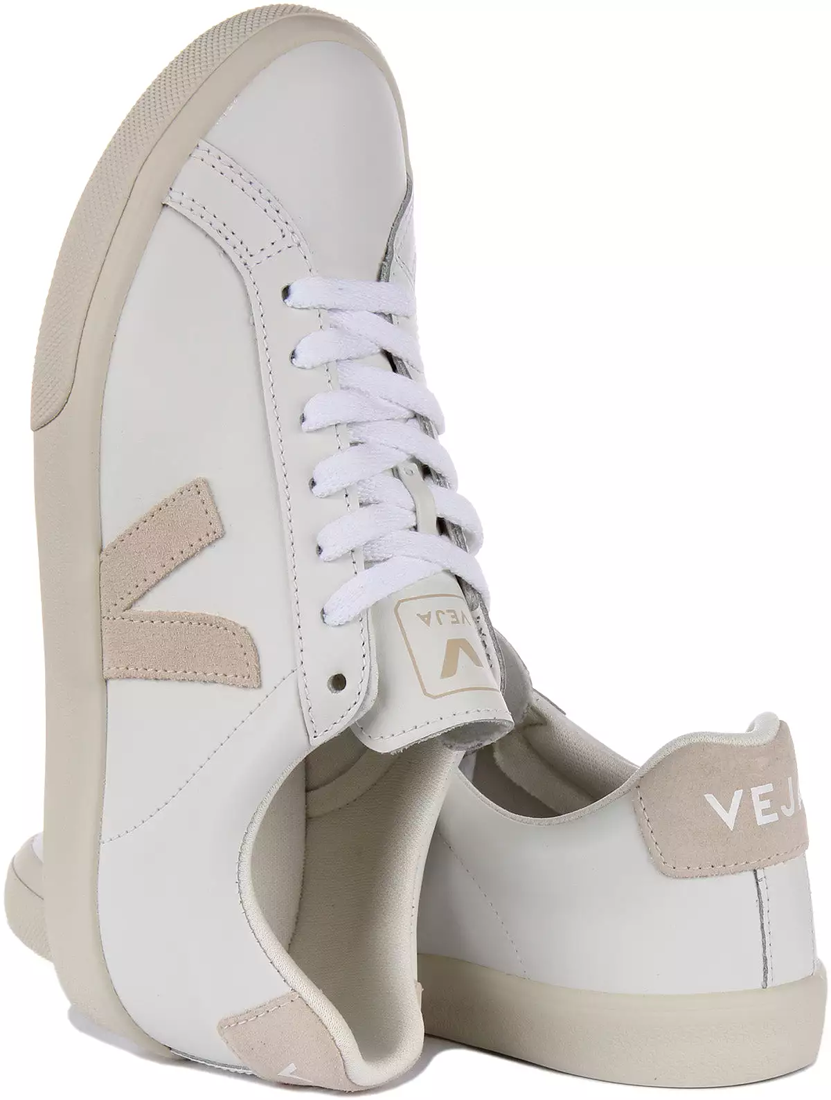 White Beige Veja Esplar Women's Logo Shoe