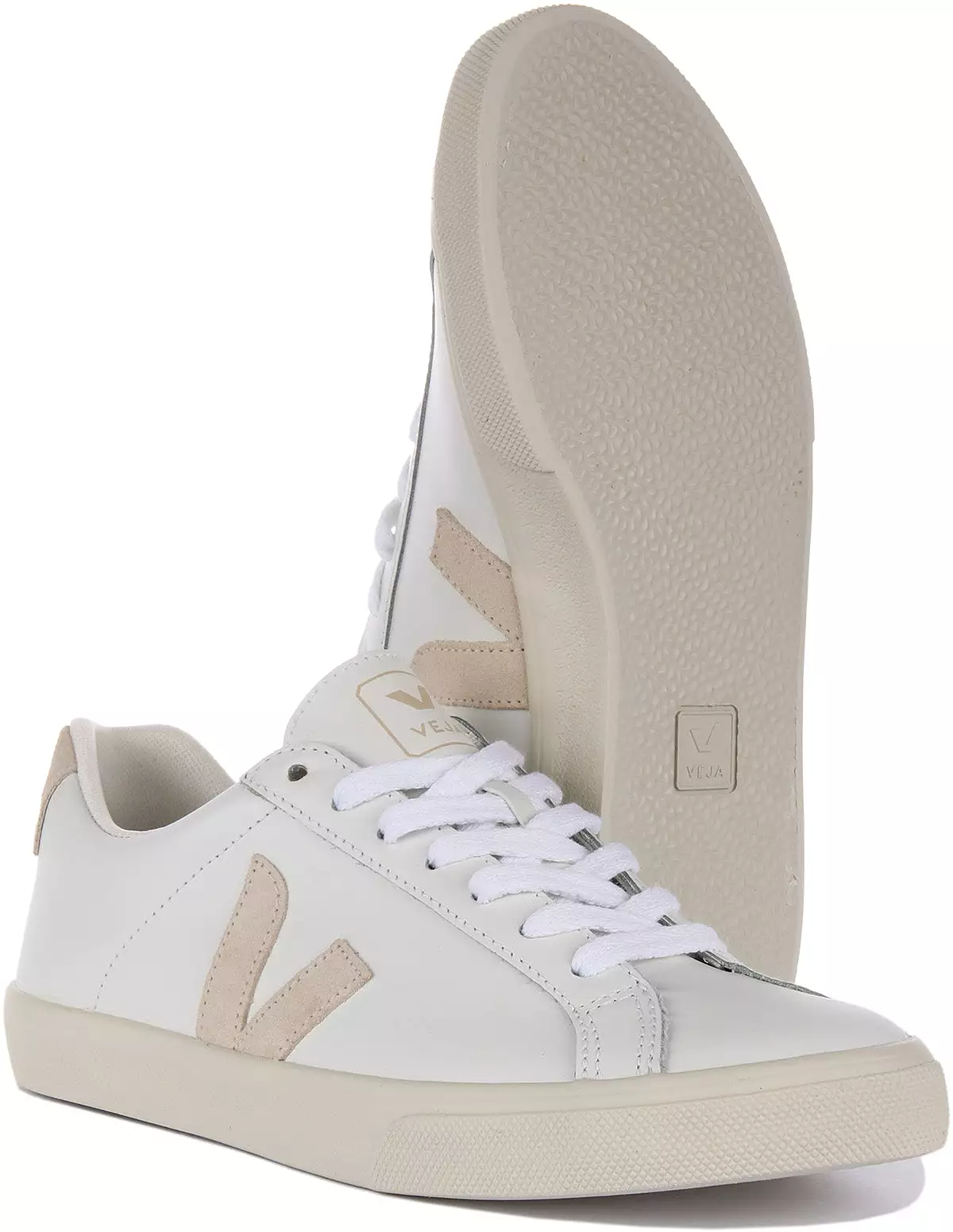 White Beige Veja Esplar Women's Logo Shoe