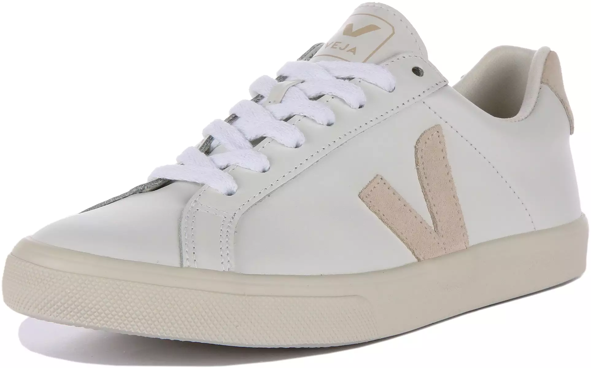 White Beige Veja Esplar Women's Logo Shoe