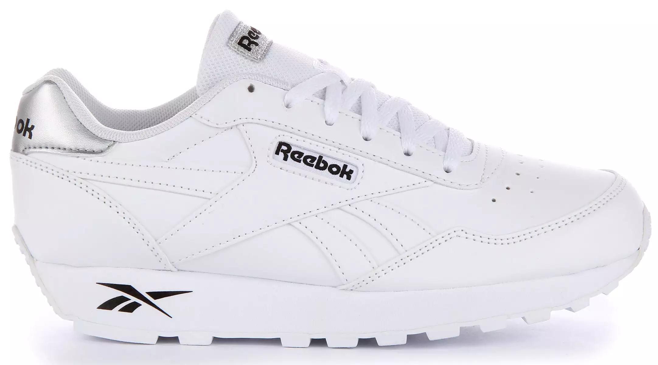 White Reebok Rewind Running Shoes for Women