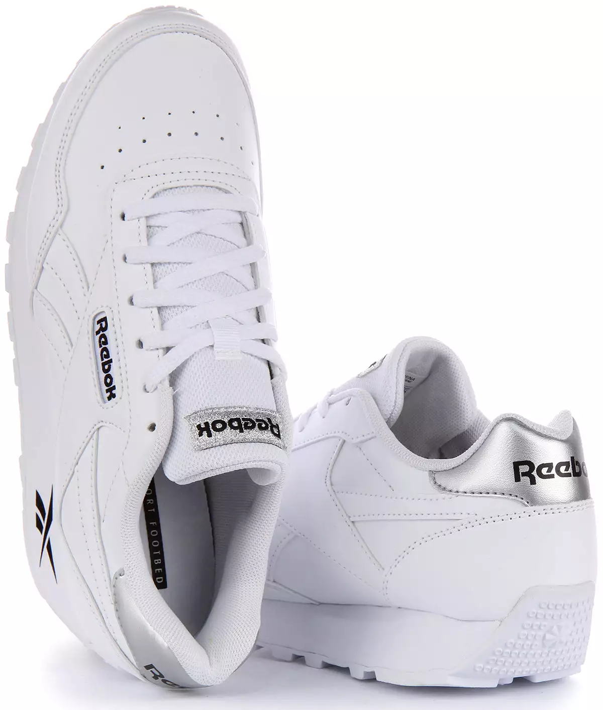 White Reebok Rewind Running Shoes for Women