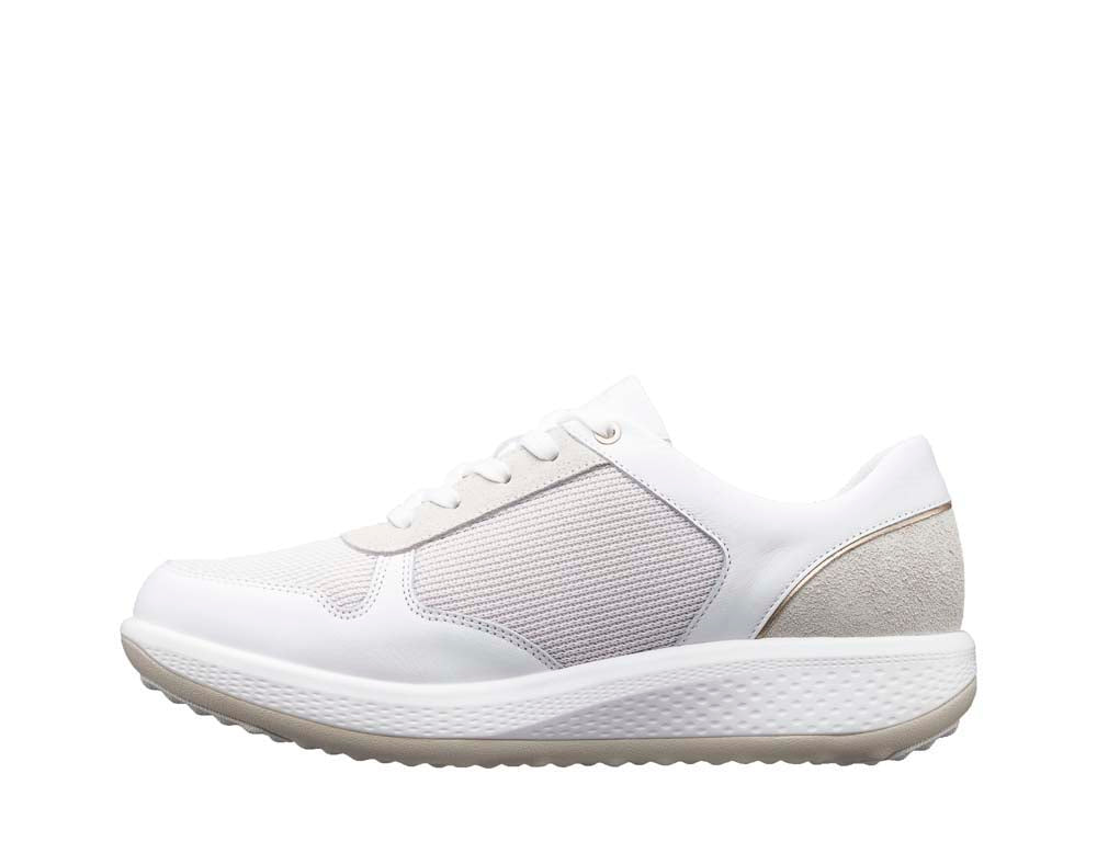 Wide Fit Leather Lace Up Sport Style Shoe for Women