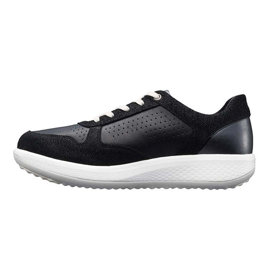 Wide Fit Leather Lace Up Sport Style Shoe for Women